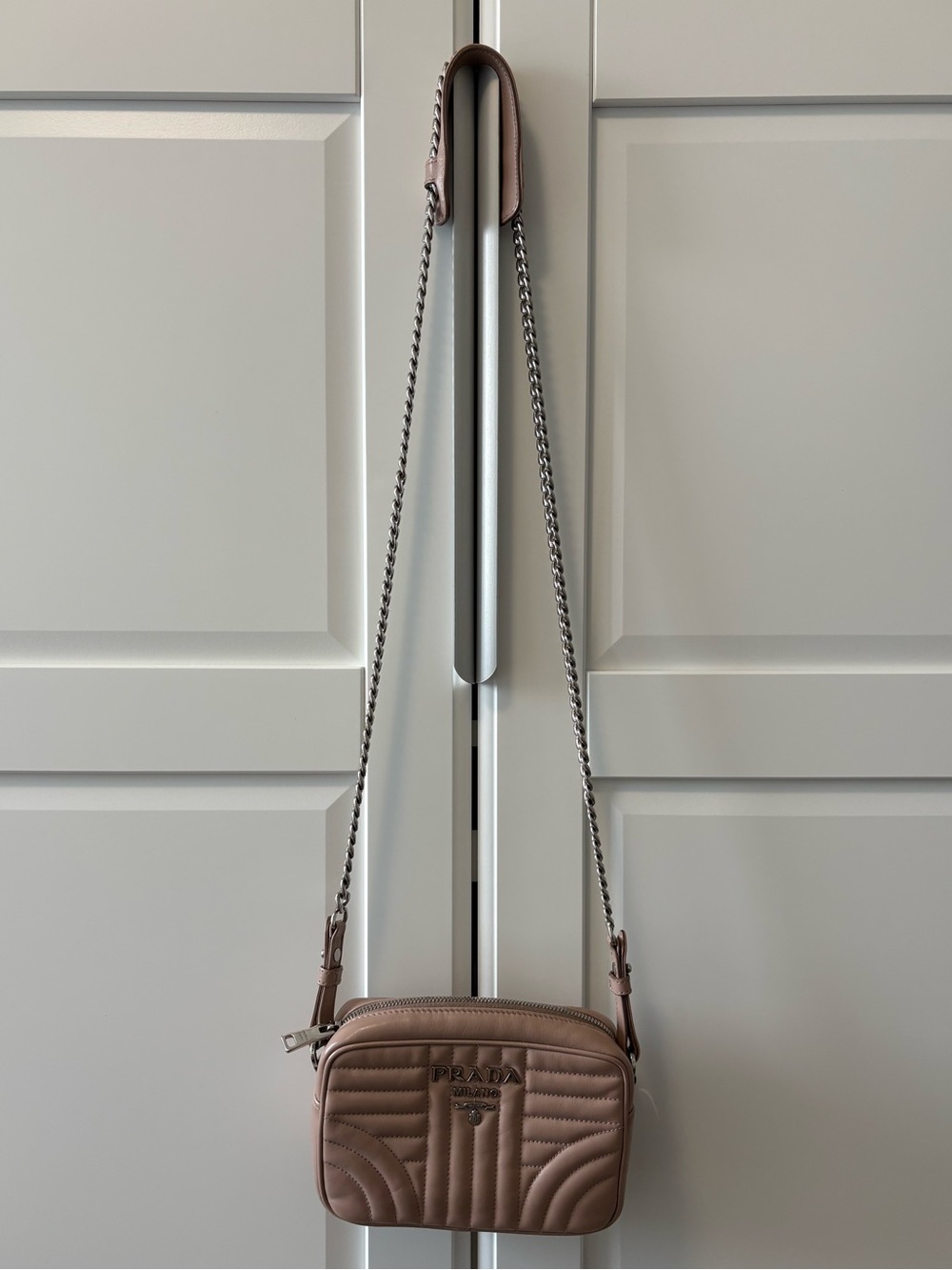 Prada Pink Diagram Camera Bag